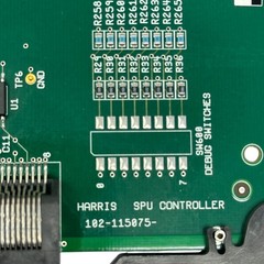 Harris SPU Controller Board 102-115075-B Motorola MC68EN360EM33L Vintage PCB