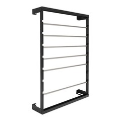 Black Heavy Duty Cable Reel Holder and Dispenser With 6 Stainless Steel Rods