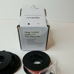 Fermerry 8 Gauge Electrical Silicone Stranded Wire Spool 5ft Each Black and …