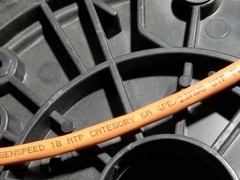 General Cable 7141856 23/4P GenSPEED 10 MTP Cat6A 10GX 10G Plenum Orange /50ft