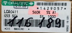 DRALORIC 1000x Metal Film Resistors 560Ω G53 SC4 560 Ohm Tolerance 5%