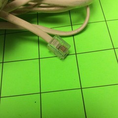 Telephone 15FT Beige Extender with Dual Jack Cable Cord