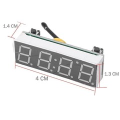3 in 1 LED DS3231SN Digital Clock Temperature Voltage Module Electronic