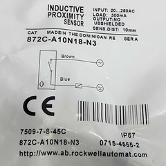 1PCS New for Allen-Bradley Proximity Switch Sensor 872C-A10N18-N3