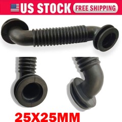 25MMx25MM Car Wire Harness Door Tube Dust-proof Tube Black Rubber Tube NEW