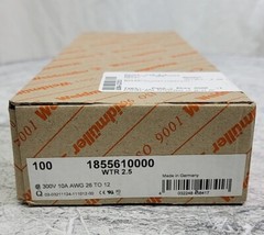 NEW OPEN BOX WEIDMULLER WTR 2.5 1855610000 Switch type terminal 100Pcs SEE NOTES