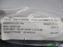 ISO-KF NW40, 5.12LG,SS, 100315105,2N-NW-40B-5.12, 650503151005,100315105, 326280