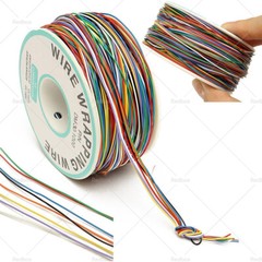 8 Colors Wrapping Wire Tin Plated Copper Wire 30 AWG 250M Length DM-30-1000