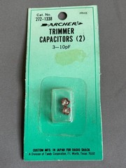 Archer 272-1338 Trimmer Capacitors 3-10pF Pack of 2 NOS