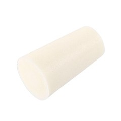 15-19mm Beige Drilled Silicone Stopper Plugs for Flask Test Tube Stopper 5pcs