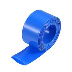 Battery Wrap 23mm Flat 10ft PVC Heat Shrink Tube Wraps Blue