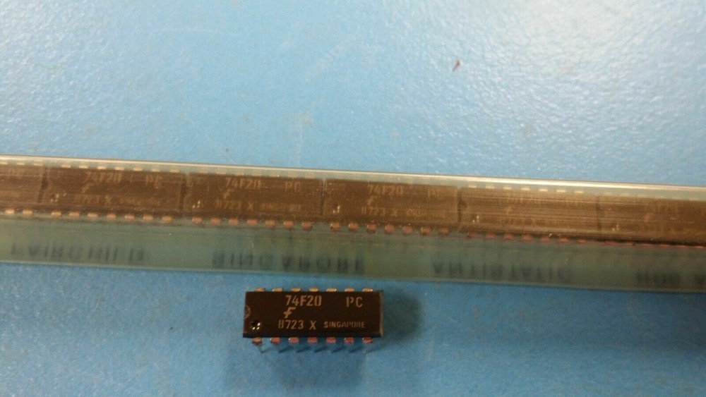(50 PCS) 74F20PC FSC NAND Gate 2-Element 4-IN Bipolar 14-Pin PDIP