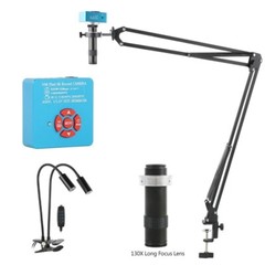 55MP 4K HDMI Industrial Laboratory Video Digital Microscope Camera 130X Zoom