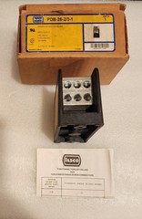 Ilsco PDB-26-2/0-1, 12 to 2/0, 14 to 2 AWG Secondary, Distribution Block, 1pc