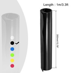 Battery Wrap, 220mm Dia 350mm Flat 1m PVC Heat Shrink Tube Wraps Black