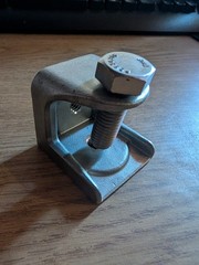 Calbrite S60300BC00 Beam Clamp, 3/8 in, 316 Stainless Steel 316SS