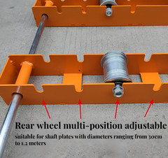 Wire Cable Reel Roller Stand 3T/6600Ib Commercial Industrial Steel WireDispenser