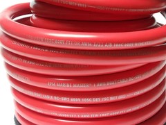 MARPAC EPM MARINE MASTER 7-4427 50′ RED MARINE STARTER BATTERY CABLE 1 AWG 50 FT