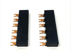 Siemens 3RV1915-1AB Busbar 3-Phase Modular Spacing 45mm for 2 Switches LOT OF 2