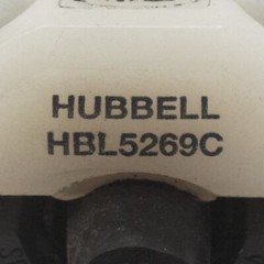 Hubbell HBL5269C & HBL5266C Connector Plug Set, 125V, 15A, 2P, 3W, NEMA 5-15