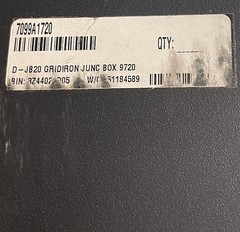 ETC MODEL 9720 DMX GRIDIRON 7099A1701-1 JUNCTION BOX