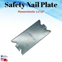 Safety Nail Plate for Wood Stud Guard Galvanized Steel Pipe Wiring Protector Lot