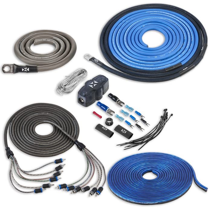 True 4 Gauge 100% OFC Complete Amplifiers Wiring Kit with 5/6 Channel RCA-XKIT46