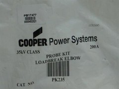 Cooper Power Systems PK235 Probe Kit Loadbreak Elbow New No Box NNB
