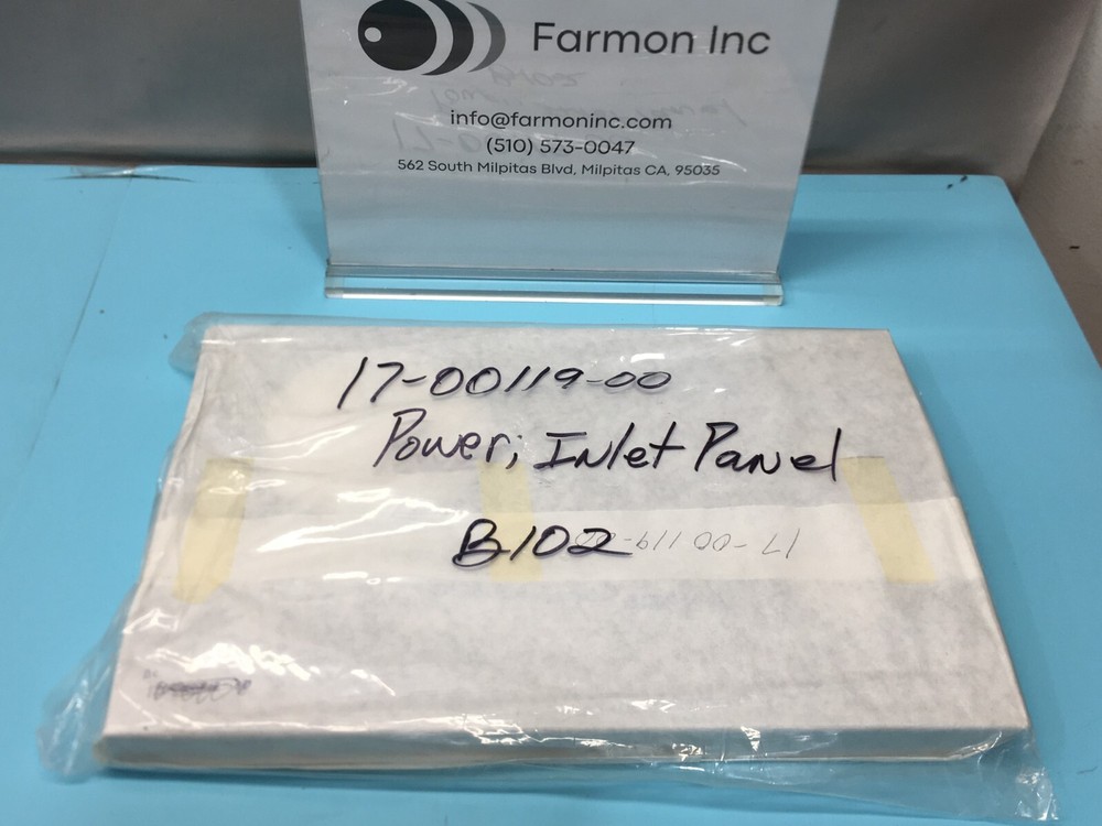 NOVELLUS 17-00119-00 PANEL, FACILITY, POWER INLET, 169262