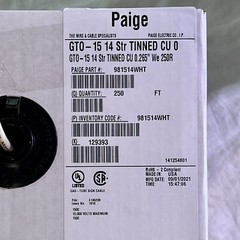 GTO15 Paige 981514 White 10 feet High Voltage NEON Sign Wire Cable FREE SHIP!