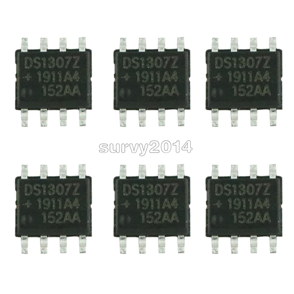 10PCS DS1307 DS1307Z SOP-8 RTC SERIAL 512K I2C Real-Time Clock IC