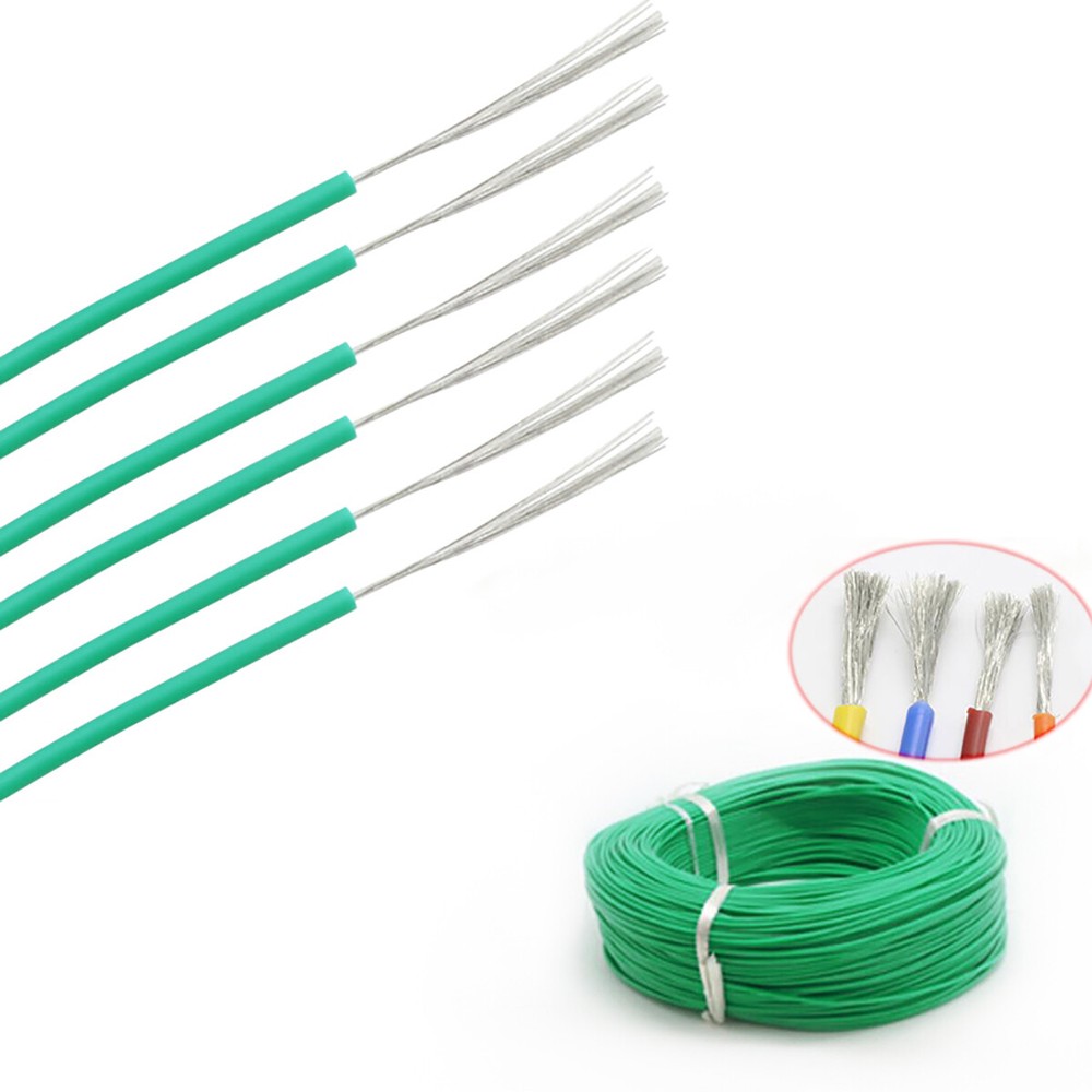 UL3135 Silicone Cable Flexible Wire 12 – 30AWG For Aviation,Medical,Car – Green