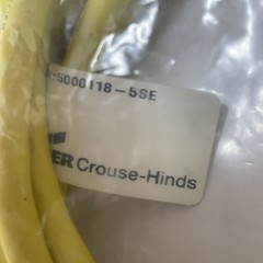 Cooper Crouse-Hinds 5000118-5SE 4-Pin Micro DC Cable Assembly 300V 3A