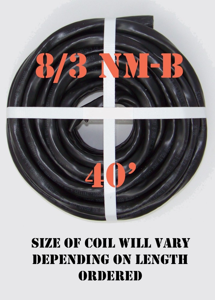 8/3 NM-B x 40′ Southwire “Romex®” Electrical Cable