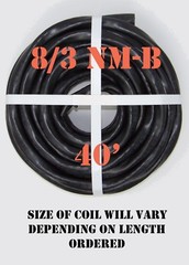 8/3 NM-B x 40′ Southwire “Romex®” Electrical Cable