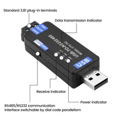 Industrial USB to RS485/RS232 Communication Converter Module CH343G USB-A