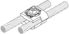 Harger A1BC, 6 AWG to 250 MCM, Aluminum, Grounding Bolt/Parallel Connector, 1 pc