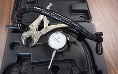 Flexible magnetic base,dial indicator,locking plier,3pcs measuring tool set-new