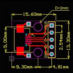 Micro USB Breakout Signals Board 5P – Pack of 5