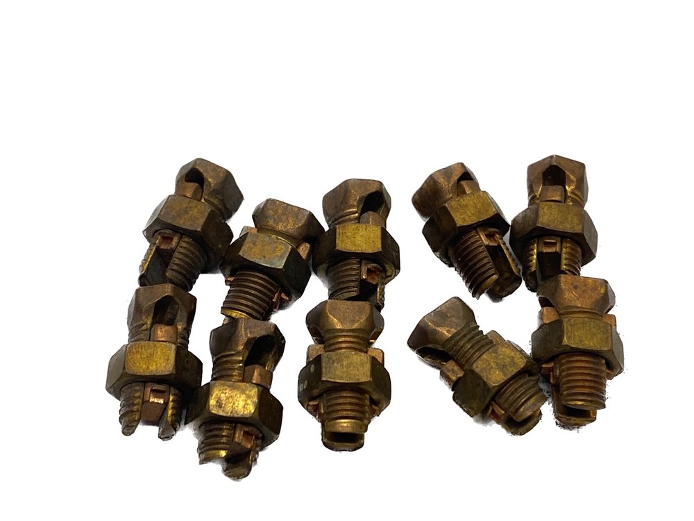(10) NOS 16/8 AWG Unbranded Split Bolt Copper Connectors TPU S-8 16-8 STR N9-I4