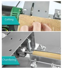 Multi-function Table Saw, Riveting Machine, Cutting Machine and Slotting Machine