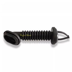 5)25x39mm Dust-proof Oval Black Car Harness Wiring Door Tube Rubber Sleeve