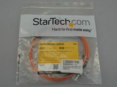 StarTech FIBLCST1 Fiber Optic Cable Multimode Duplex 62.5/125 1m – NEW Surplus!