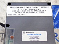 Westinghouse 9966D75G01 Power Supply Module 3 Phase 600V For IQ Data Plus II