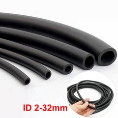 Black Fluorine Rubber Tube Fuel Hose Petrol Diesel Oil Line Pipe Tubing Ø 1-32mm