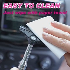 Car Side Mirror Squeegee Retractable 39 Inches 2 Pack for Rain Water Fog