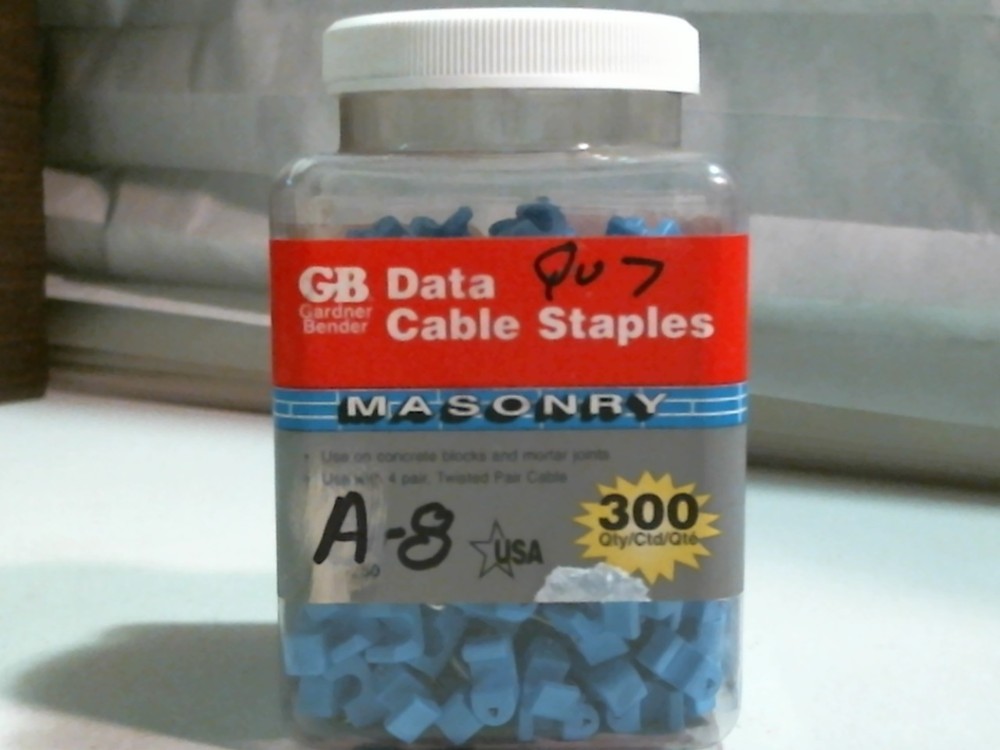 Gardener Bender PTA-250 Data Cable Staple Masonry, 300ct. FREE SHIPPING