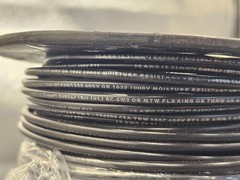 Machine Tool Wire 411040508 12 AWG Conductor Size, Black, 500ft 600 Volt