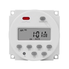 CN101S 1 Second Interval 5V 12V 24V 110V 220V Digital LCD Timer Switch 7 Days