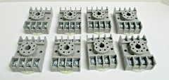 TYCO ELECTRONICS, POTTER AND BRUMFIELD 8-PIN SOCKET, 27E891, LOT OF 8